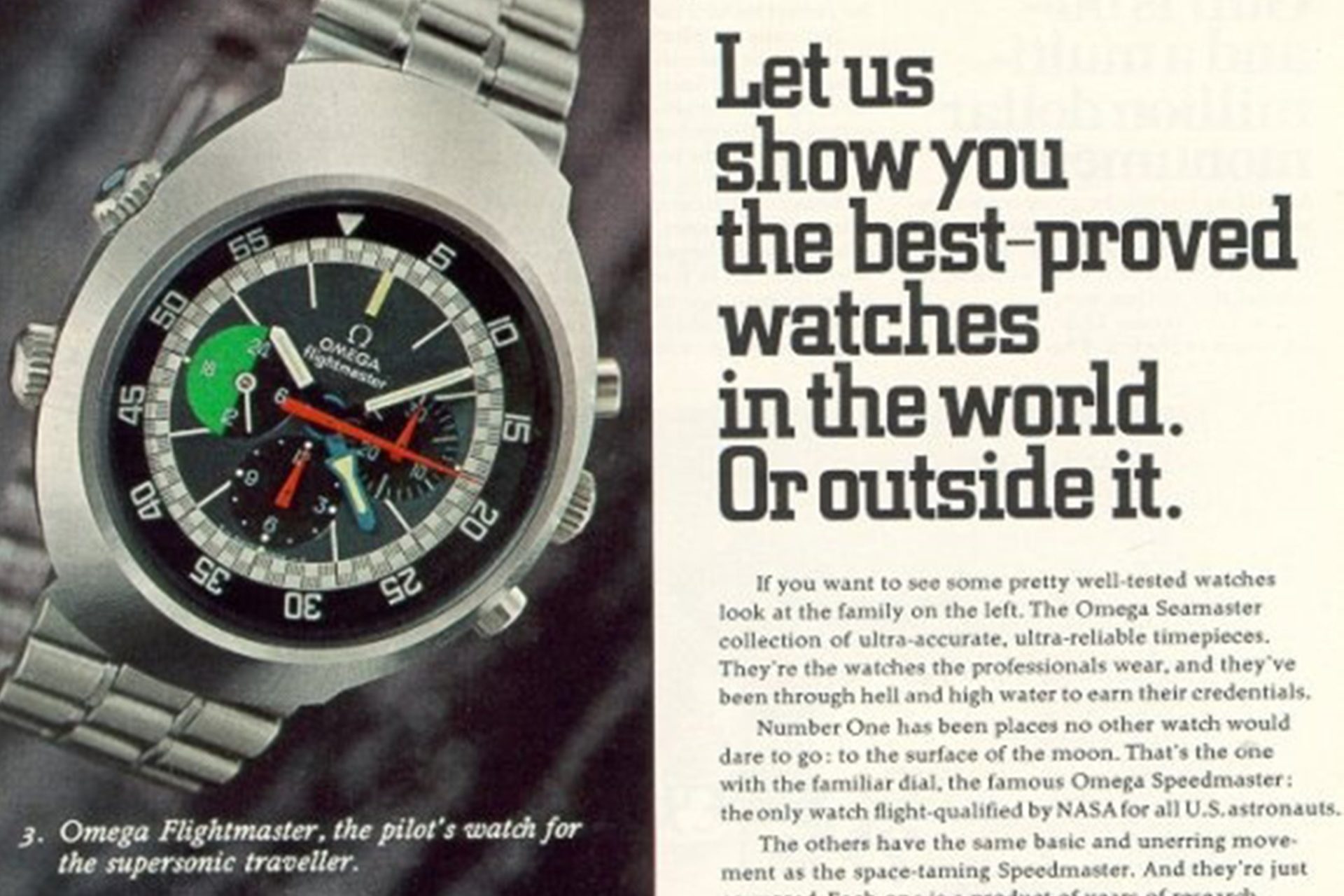 Omega Flightmaster Ad