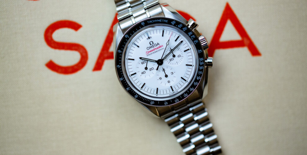 OMEGA SPEEDMASTER D’HIVER Une Speedmaster professional au cadran blanc