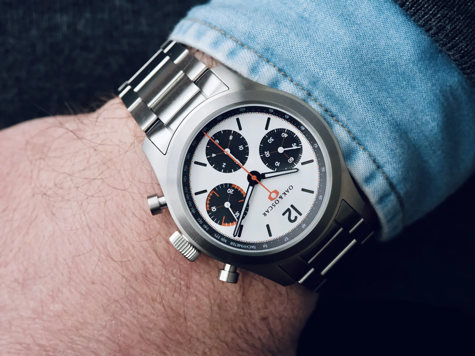 Oak & Oscar Atwood Chronograph au poignet